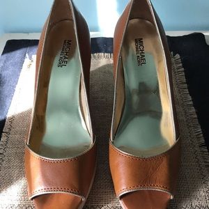 Barely used Michael Michael Kors cork wedge